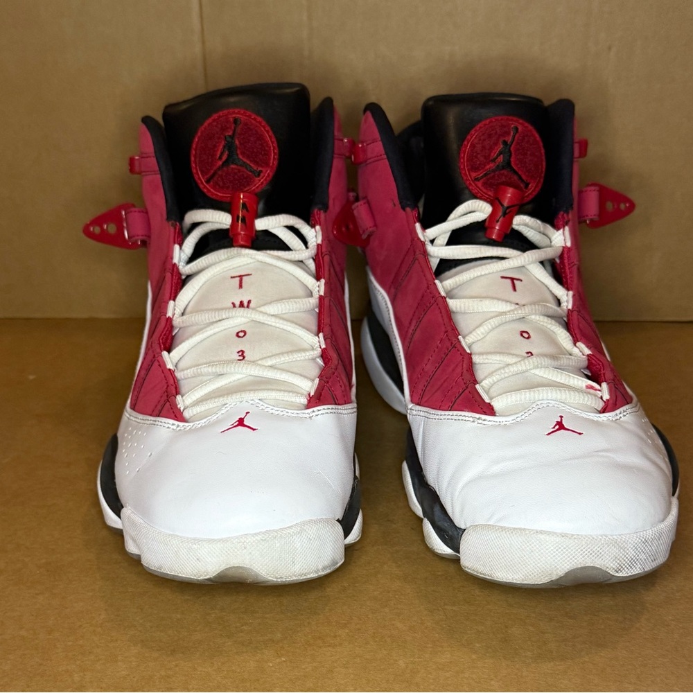 Jordan 6 Rings Carmine White Men's - 322992-106 - US Size 12